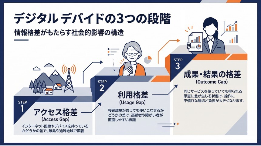 デジタルデバイドの３つの段階